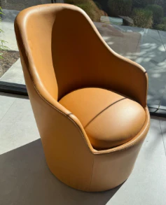 Ena Leathed Armchair - Costa Mesa, CA - Image 2