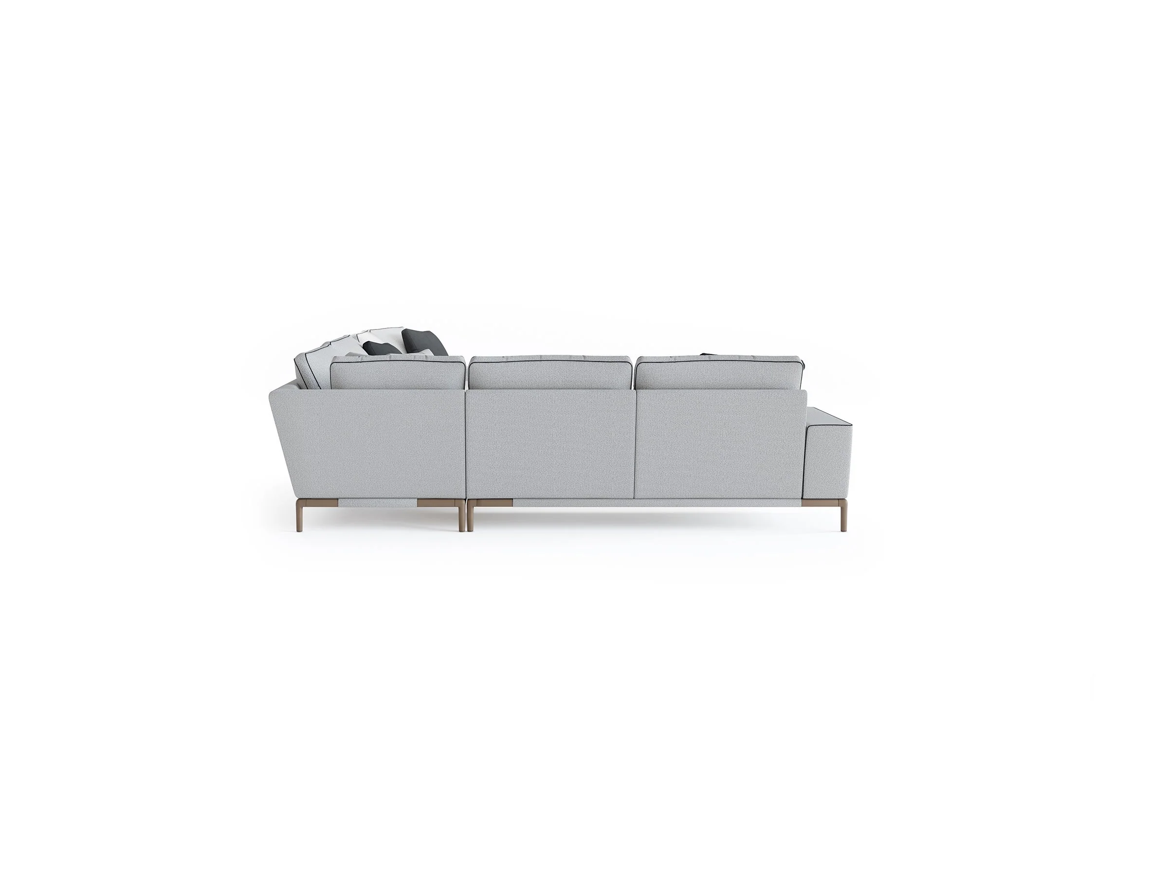 Gola Corner Sofa with Moon Chaise 176" - Image 6