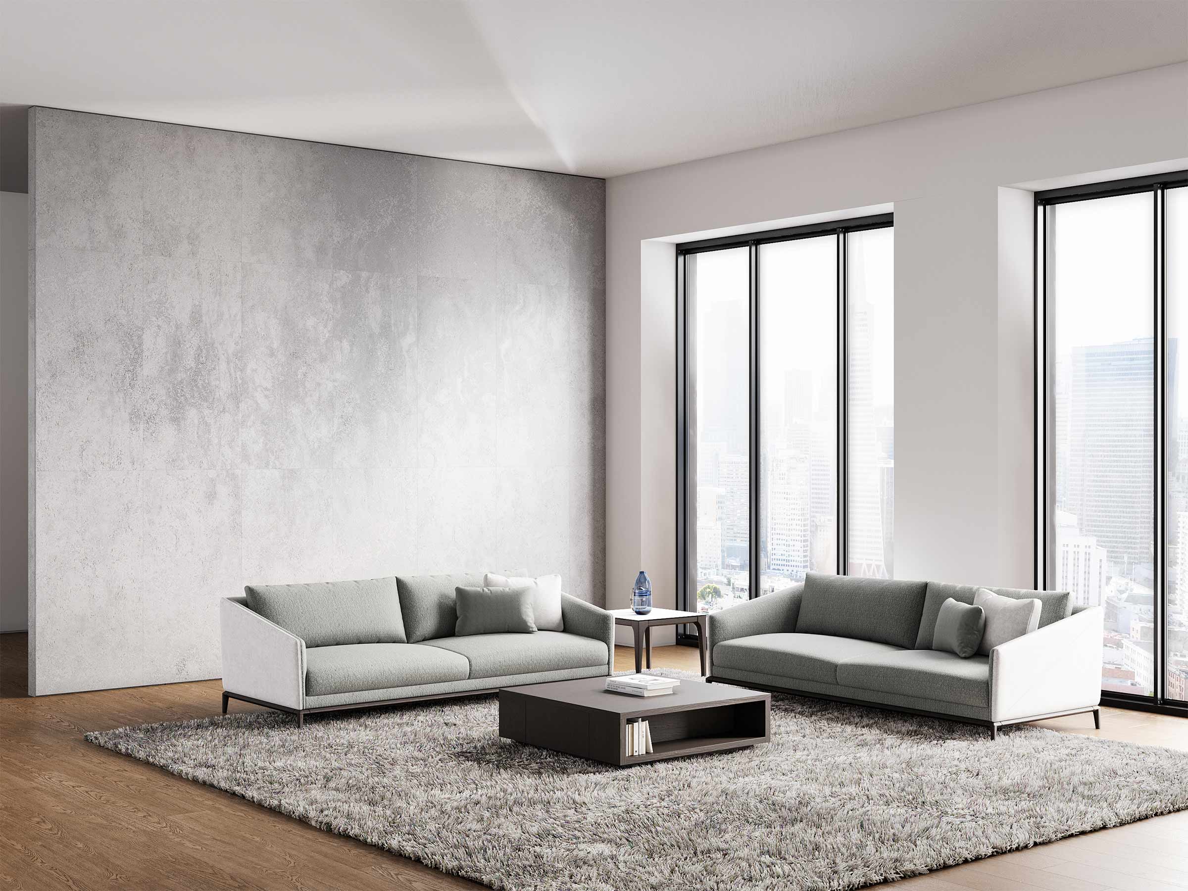 Ikon Three Seater Sofa With Wood Leg - Image 6