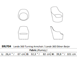 Lande Swivel Armchair - Costa Mesa, CA - Image 2