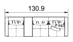 Milda Sofa, 130.9" - Costa Mesa, CA - Image 2