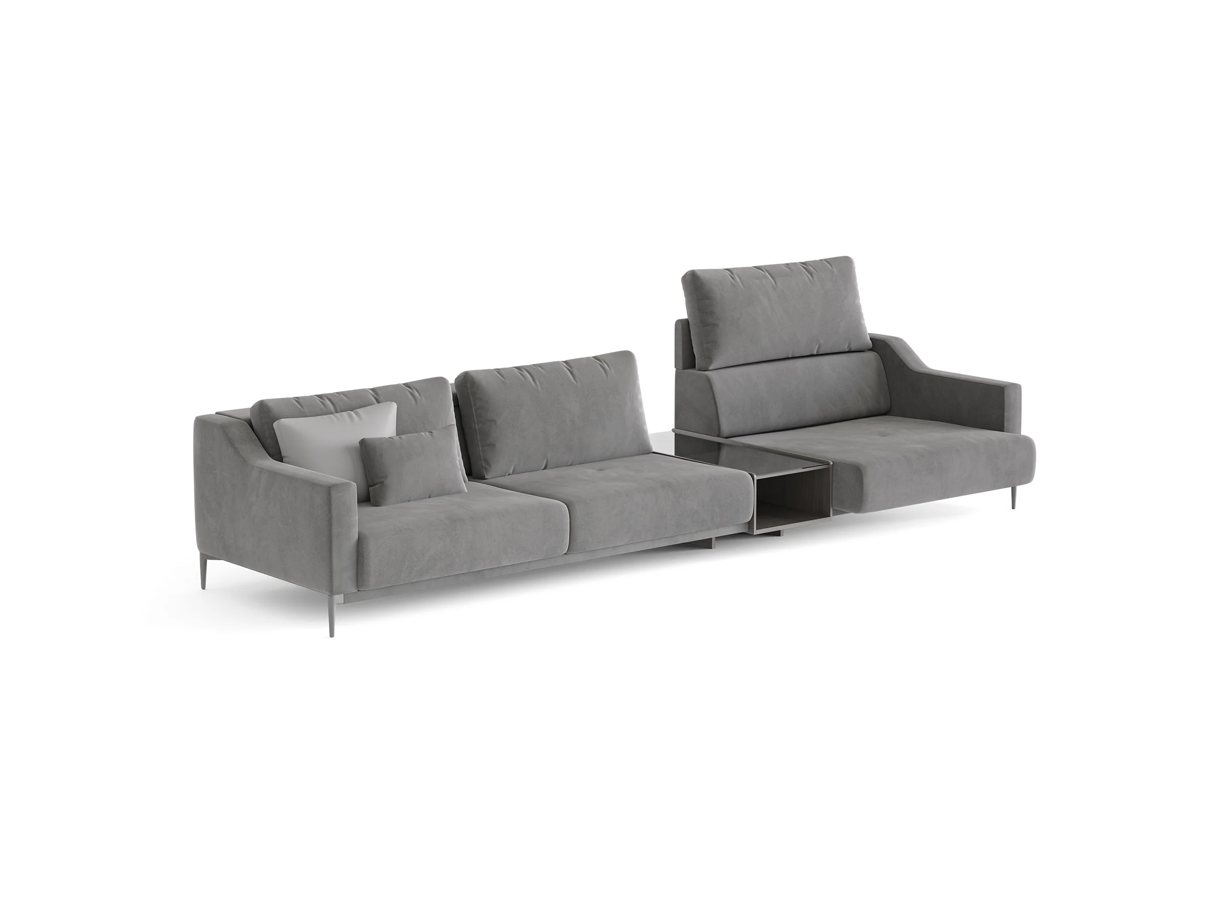 Milda Three Seater Sofa with Table - Image 4