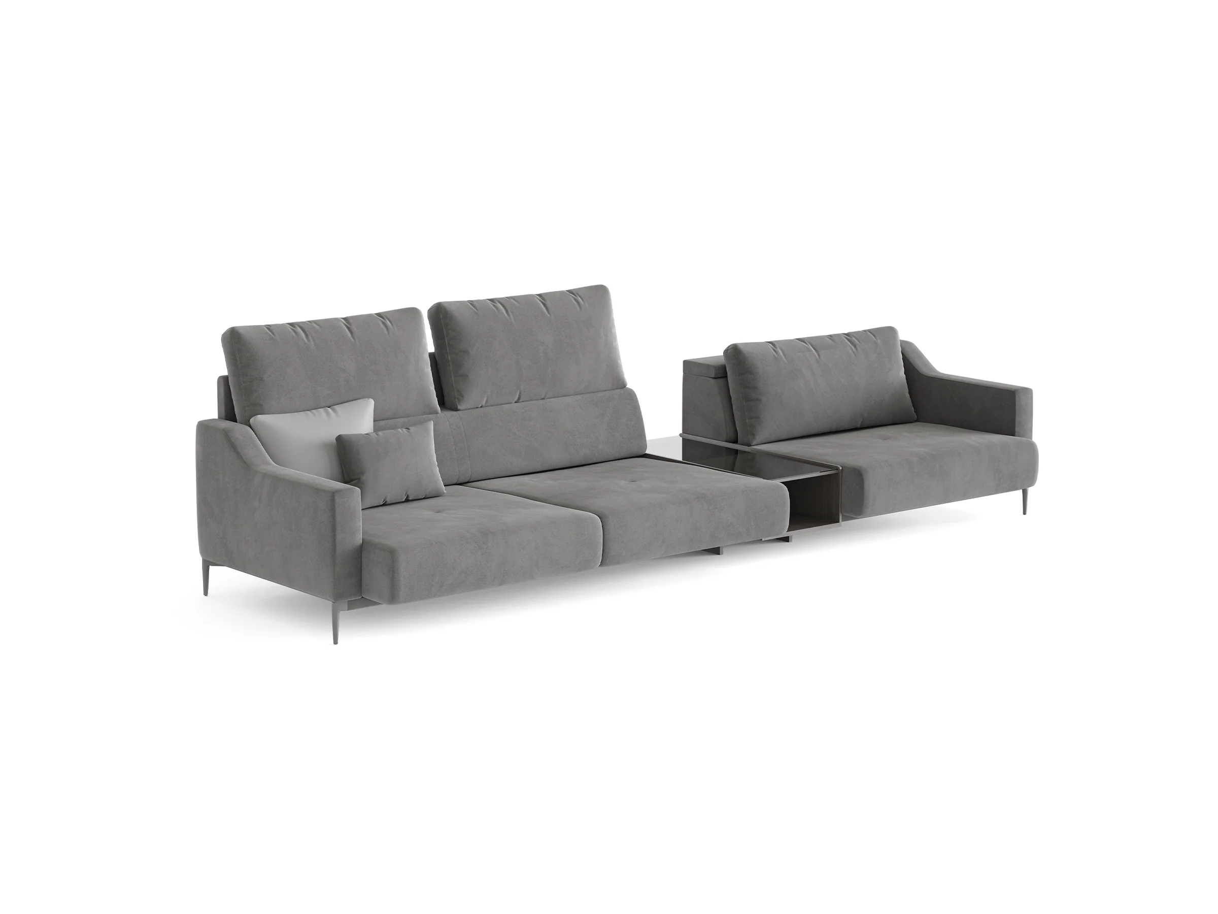 Milda Three Seater Sofa with Table - Image 5
