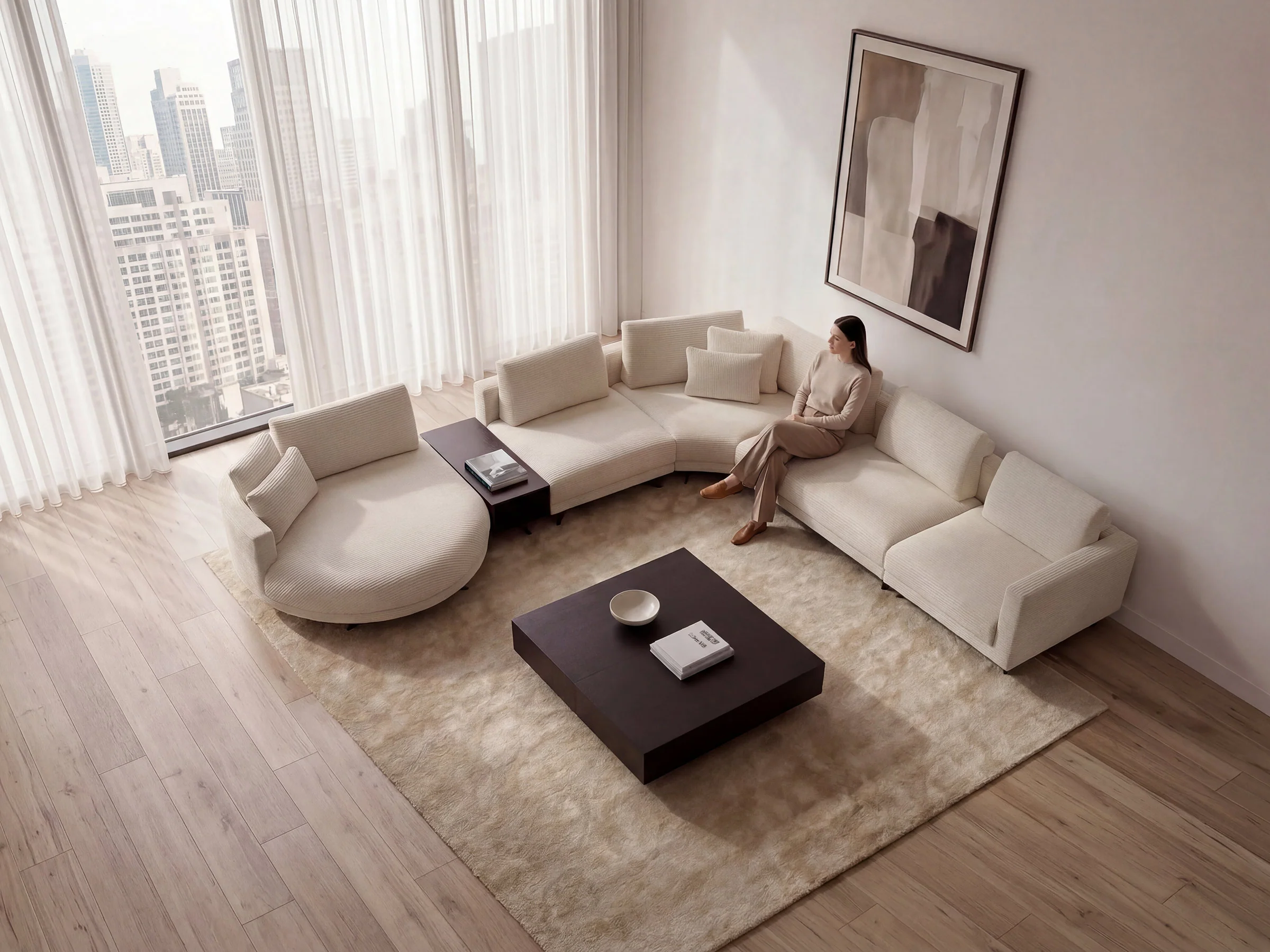 Mix Grand Curved Sectional - Image 3