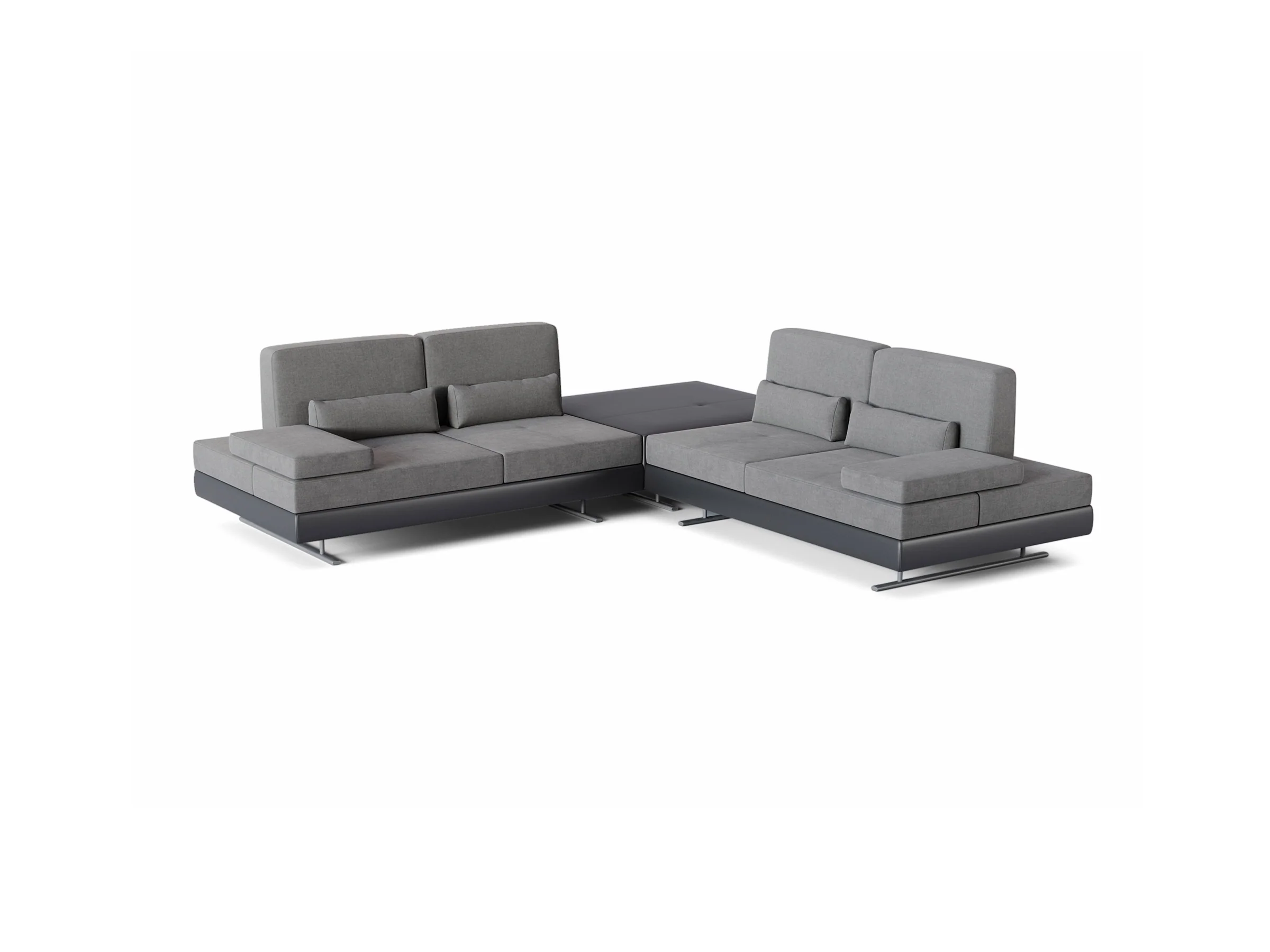 Mony Corner Sofa with Pouf - Image 3
