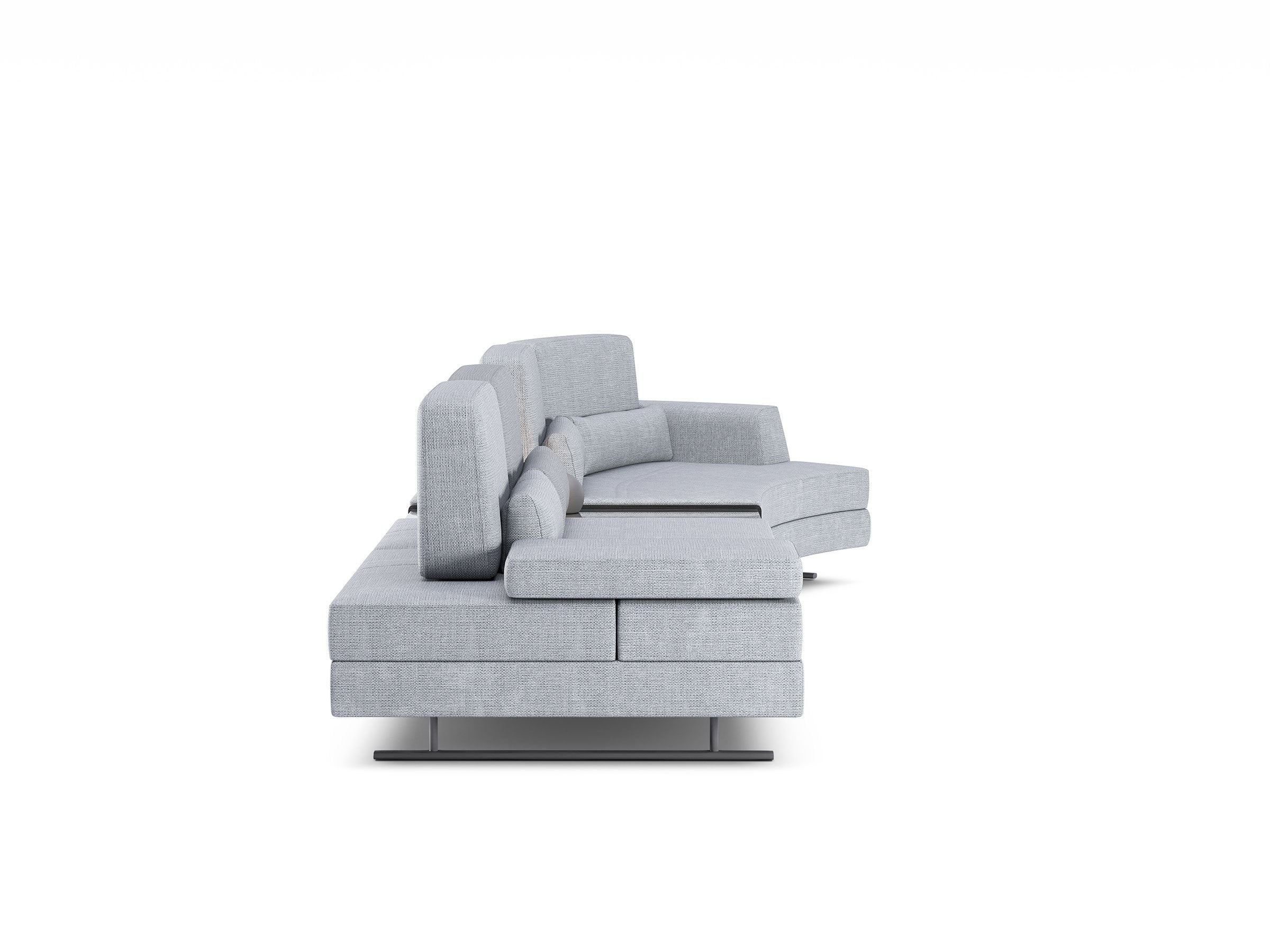 Mony Moon Chaise Sofa with Table - Image 4