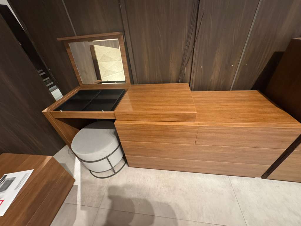 Stone Dresser With Makeup Unit - OUTLET