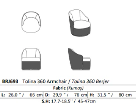 Tolina 360, Swivel Armchair - Costa Mesa, CA - Image 2
