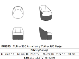 Tolina 360, Swivel Armchair - Costa Mesa, CA - Image 2