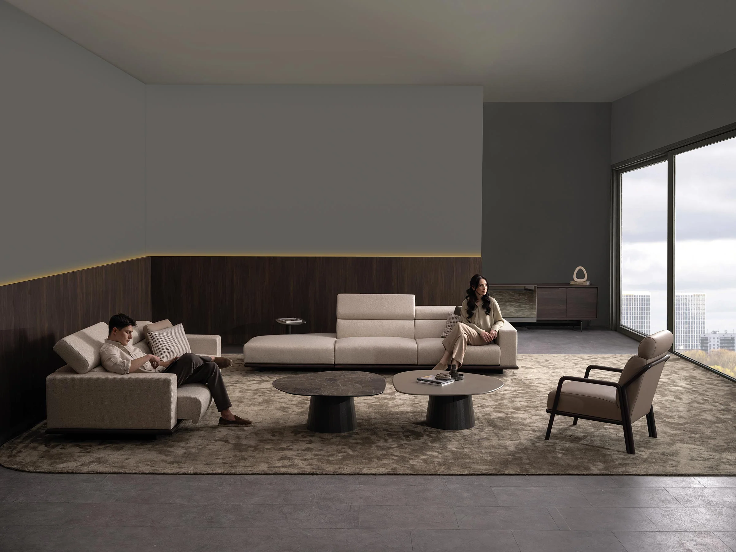 York Corner Chaise Sofa With Sectional - Image 8
