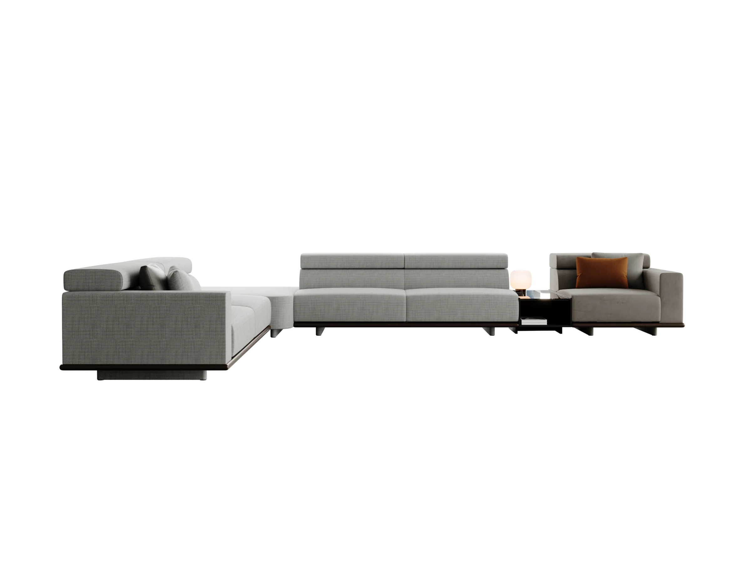 York Corner Sofa With Integrated Table - Image 3