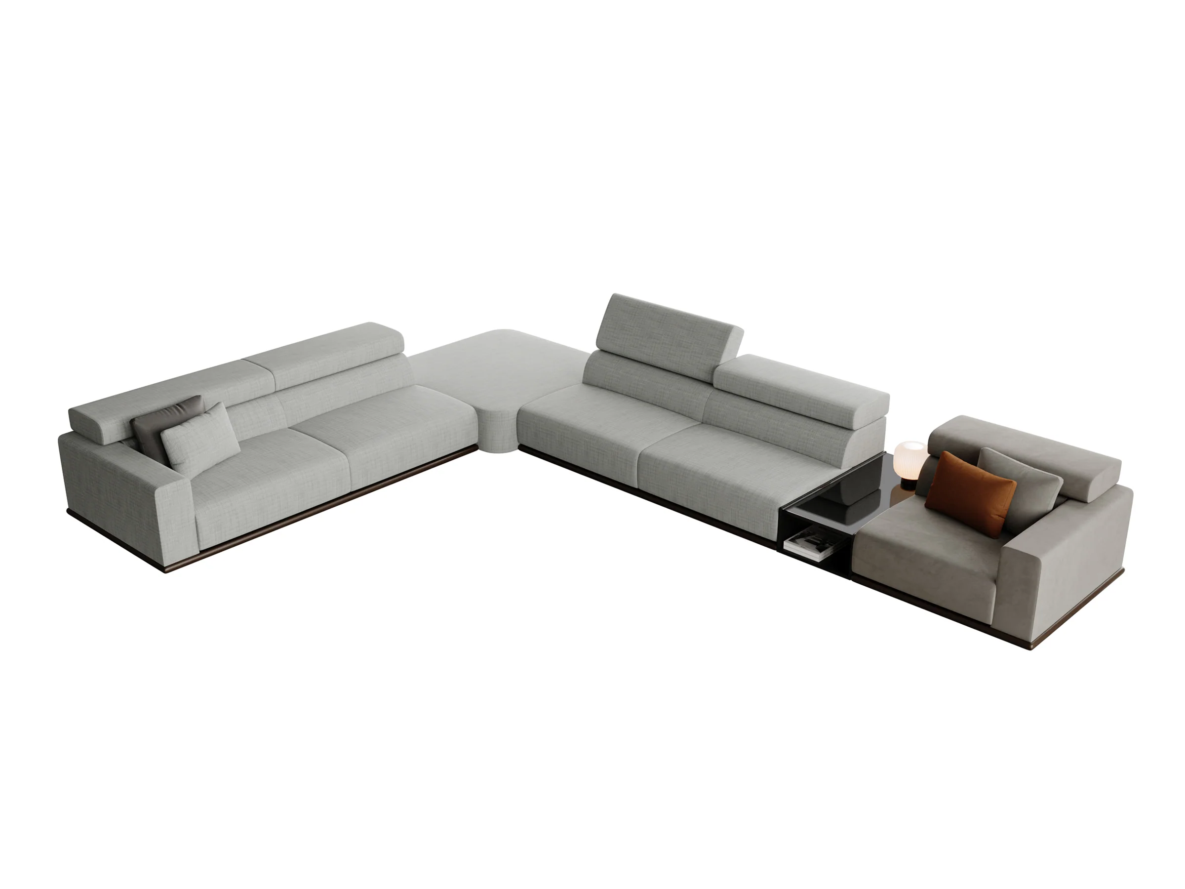 York Corner Sofa With Integrated Table - Image 4