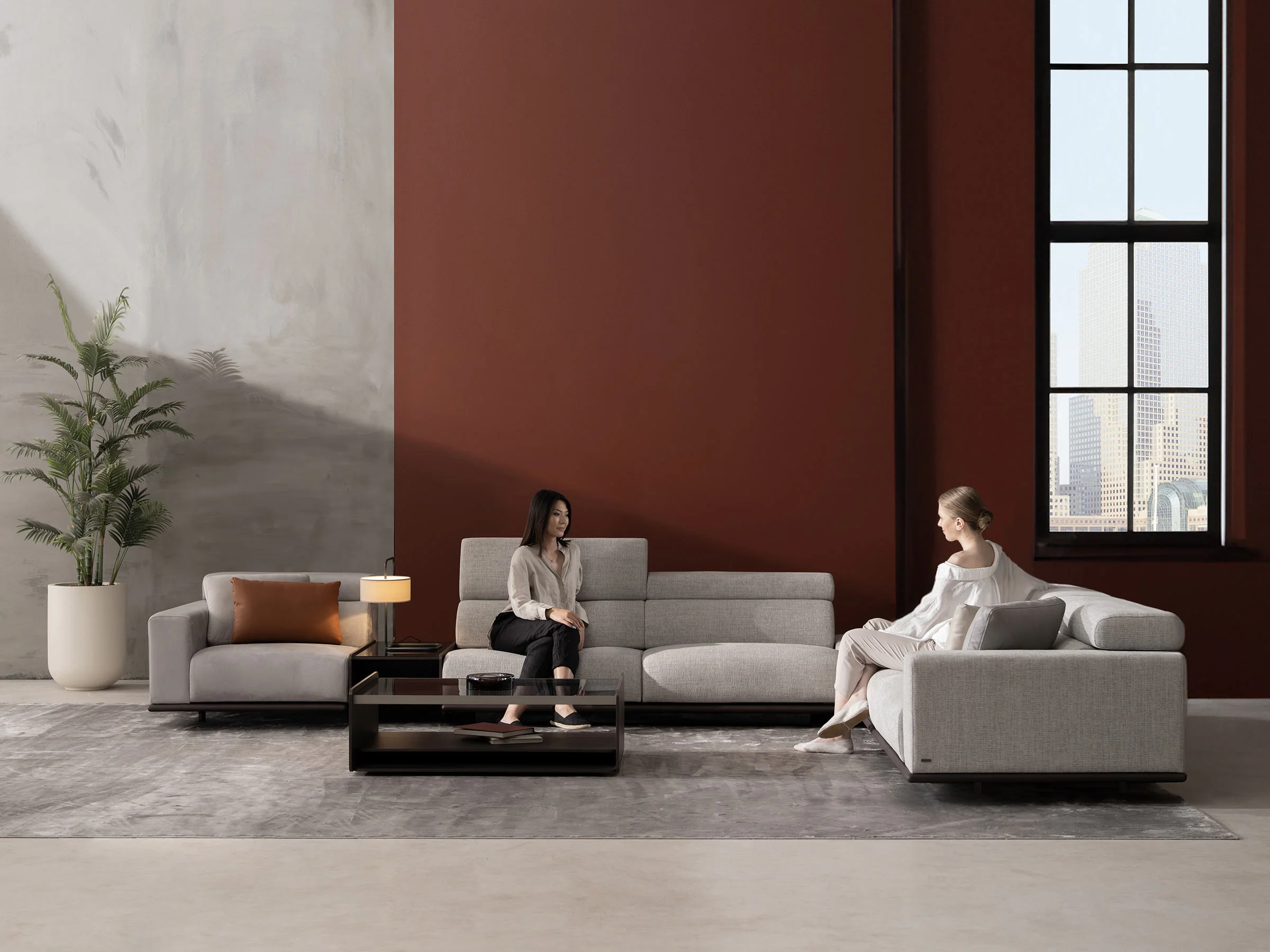 York Corner Sofa With Integrated Table - Image 6